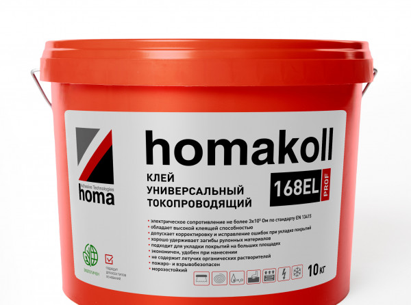 Фото - клей токопроводящий homakoll 168 el prof 10кг